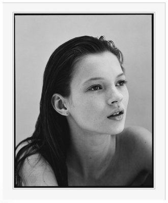 Jake Chessum, Kate Moss at 16 Side View, 1990s, Framed Archival