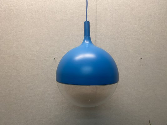 Vintage Space Age Blue Väster Pendant Lamp by Knut Hagberg for