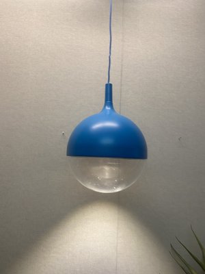White Vintage Ikea Lamp Väster, Knut Hagberg, Ceiling Light... in Space Age Design, Sweden - Sweden
