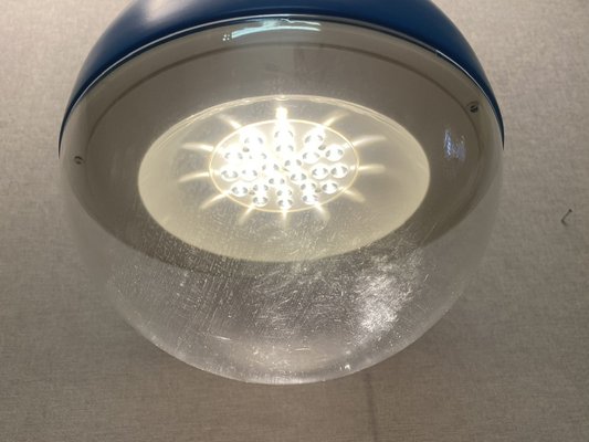 Vintage Space Age Blue Väster Pendant Lamp by Knut Hagberg for