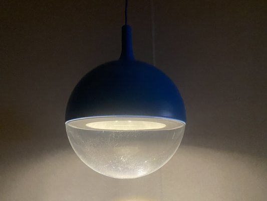 Vintage Space Age Blue Väster Pendant Lamp by Knut Hagberg for