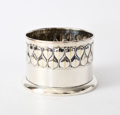 Art Nouveau Silver Plated Wine Bottle Holder 1890s for sale at Pamono