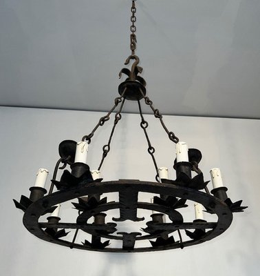 Gothic Form Brass 2 Tier 12 Light Chandelier Gothic Form Brass 2 Tier 12 Light Chandelier