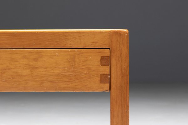 Pine Bedside Table by Charlotte Perriand, France, 1960s for sale