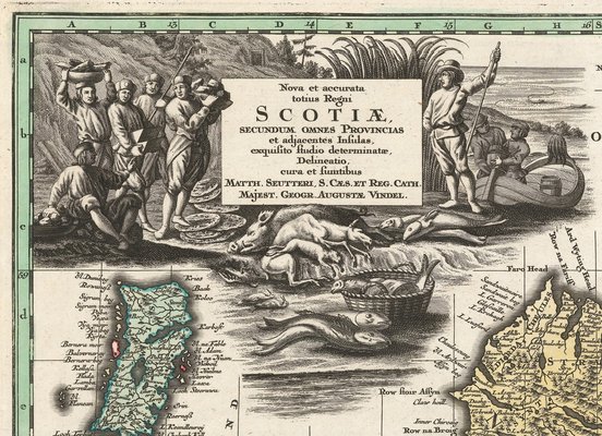 18th Century Map of Scotland for sale at Pamono