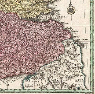18th Century Map of Scotland for sale at Pamono