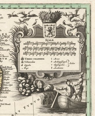 18th Century Map of Scotland for sale at Pamono