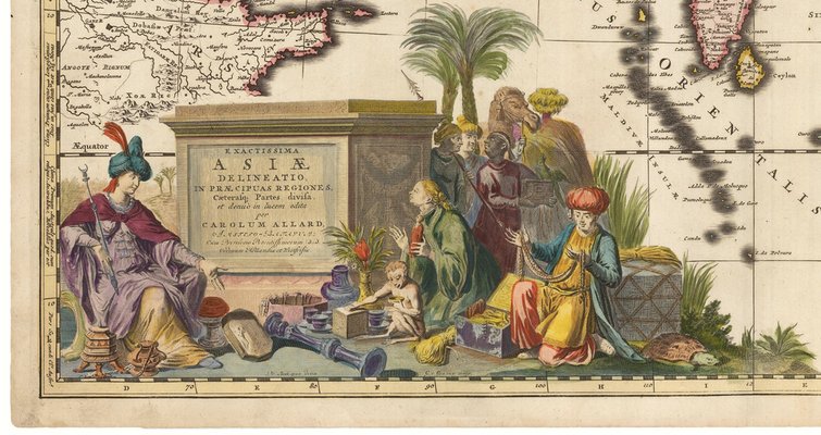 Karte von Asien, 17. Jh., 1690 bei Pamono kaufen