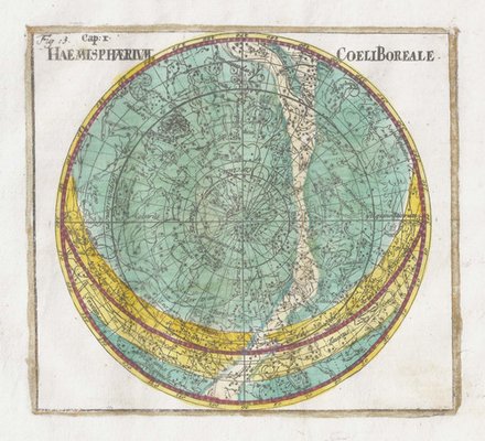 18th Century Celestial Charts of the Northern and Southern Skies, Set of 2 for sale at Pamono 18th Century Celestial Charts of the Northern and Southern Skies, Set of 2 for sale at Pamono