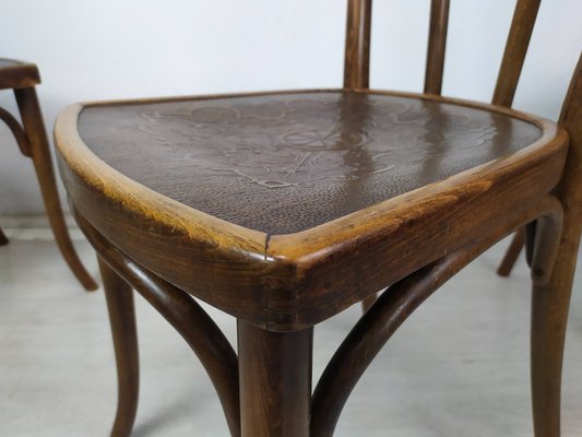 Lot de 6 chaises Thonet - France bistrot 1950 | L'Atelier de Papy
