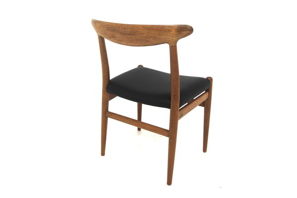 W2 Chairs by Hans J. Wegner for Carl Hansen & Søn, 1960s, Set of 6