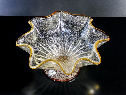 Vse en verre de Murno signé Cenedese ntonio D Ros Circ 1960's