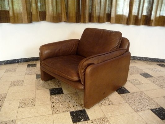 Swiss DS61 Leather Easy Chair from De Sede, 1960s for sale at Pamono