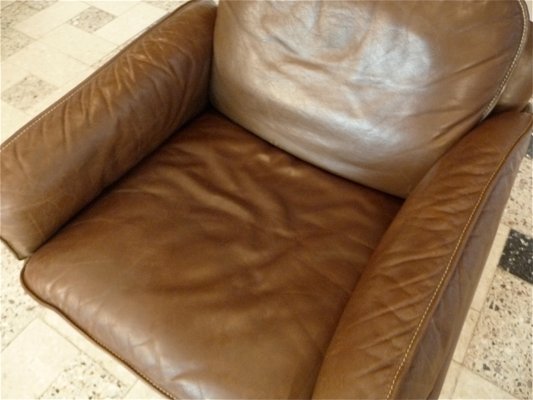 Swiss DS61 Leather Easy Chair from De Sede, 1960s for sale at Pamono