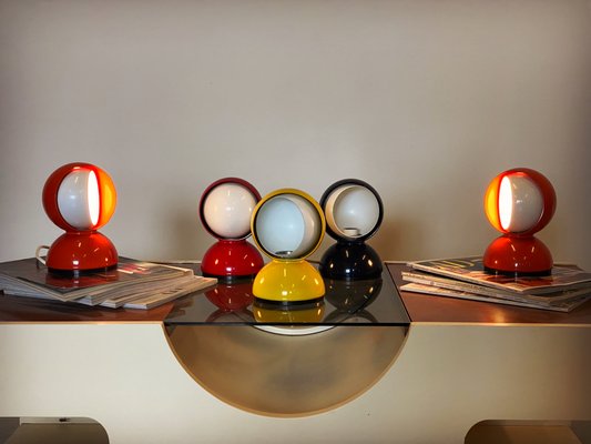 Eclisse Model Table Lamps by Vico Magistretti for Artemide Eclisse Model Table Lamps by Vico Magistretti for Artemide