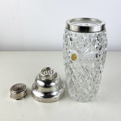 Shaker per cocktail in vetro, 396,9 g Martini Shaker con ricette sul lato | Shaker trasparente con misure | Colino integrato con guarnizione | Shaker