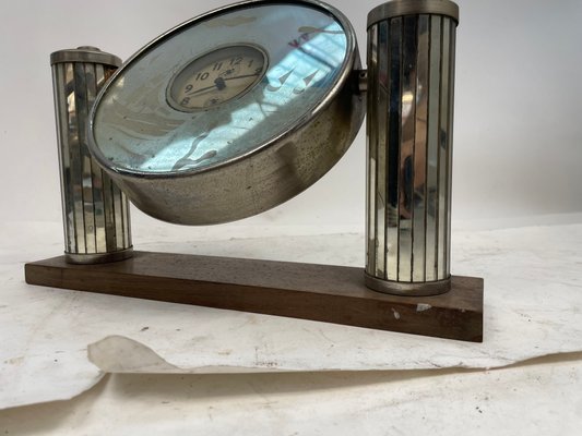 Art Deco Veglia Mirror Clock, 1930s for sale at Pamono