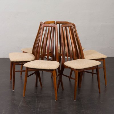 Danish Rosewood Eva Dining Chairs by Niels Koefoed for Koefoeds