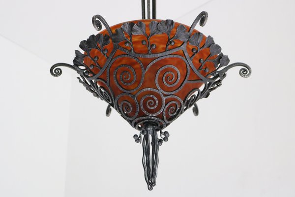 Lustre de plafond en verre de Murano cristal Fleur Secolo | Bottega Veneziana