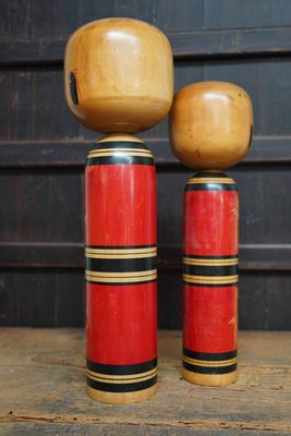 Vintage Traditional Kokeshis by Kawamura Shoji, Japan, 1960s, Set