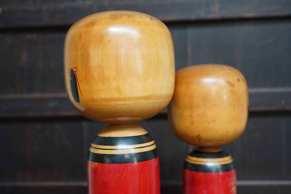 Vintage Traditional Kokeshis by Kawamura Shoji, Japan, 1960s, Set