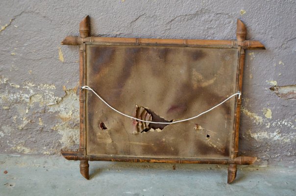 Large Vintage Bamboo Mirror, France, 1940s for sale at Pamono Large Vintage Bamboo Mirror, France, 1940s for sale at Pamono