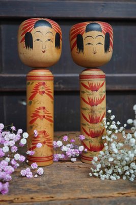 Vintage Hijiori Traditional Kokeshi by Okuyama Kuraji, Japan