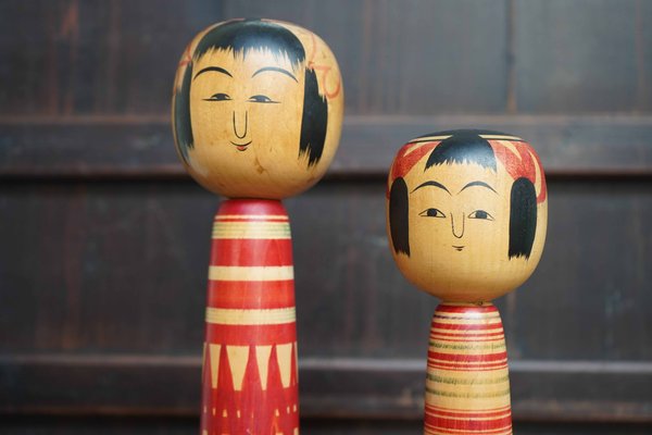 Vintage Traditional Tsuchiyu Kokeshi by Imaizumi Genji and
