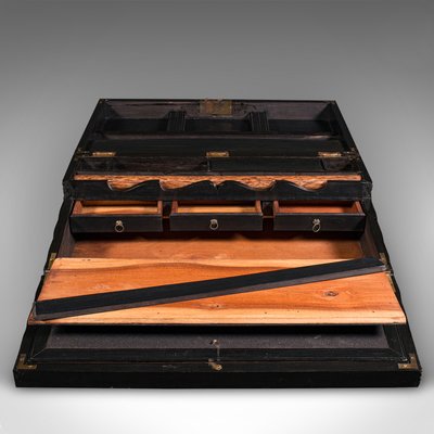 Victorian Ebony Correspondence Box, Ceylon for sale at Pamono