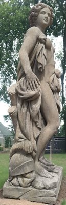 Italian Stone Garden Sculpture of Roman Mythological Subject