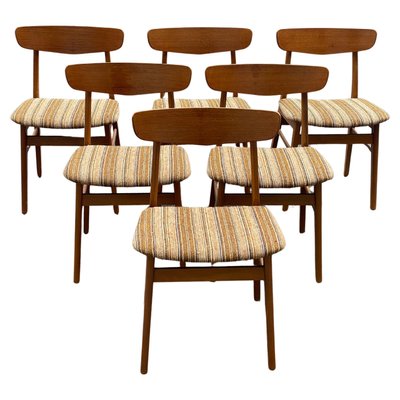 Danish Teak Dining Chairs 1962 Set of 6