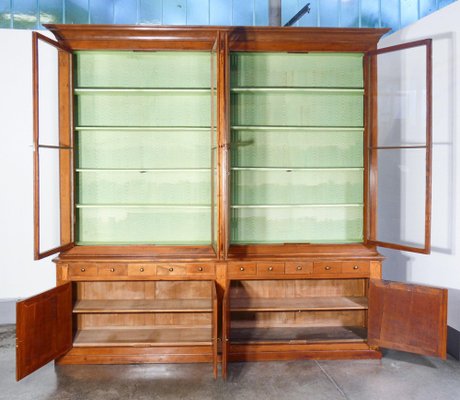 Large Cherry Pharmacy Cabinet 1800s