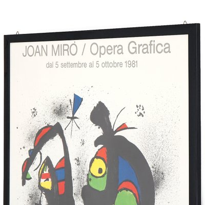 Poster by Joan Miro for the Opera Grafica Exhibition, Venice, 1981