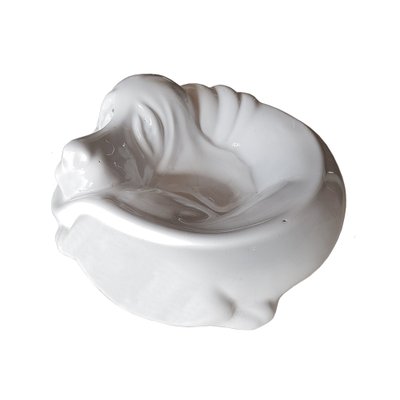 Mid-Century Ceramic Dog Bowls, 1980s, Set of 2 for sale at Pamono