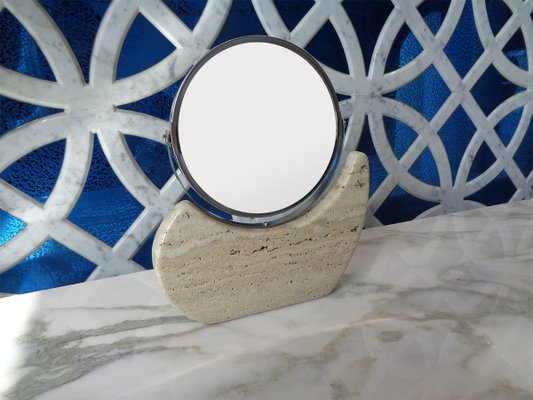 Specchio da tavolo in travertino di Euromarmi Store in vendita su