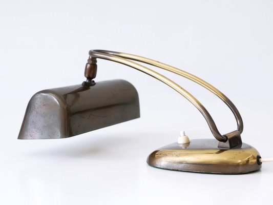 Mid-Century Modern Brass Piano Lamp or Desk Light, Germany, 1950s