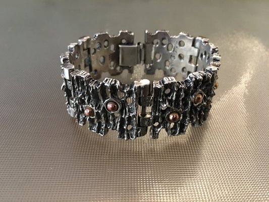 【美品】1960s FRENCH VINTAGE BRACELET Vintage 1960s Sterling Silver Charm Bracelet With 29 Charms