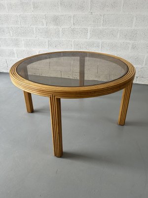 Vintage rattan dining table hotsell