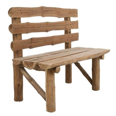 Vintage Rustic Log Bench for sale at Pamono