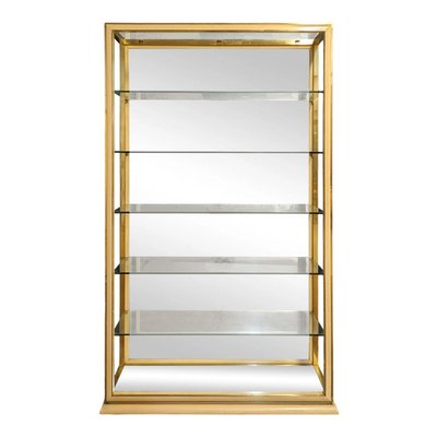Brass and glass cabinet discount