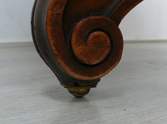 Antique Round Dining Table in Oak, 1870s for sale at Pamono