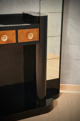 Mid-Century Console Table with Full-Length Mirrors, 1950 for Mid-Century Console Table with Full-Length Mirrors, 1950 for