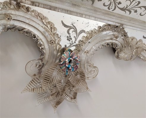Venetian Mirror Murano Glass by Fratelli Tosi Murano for