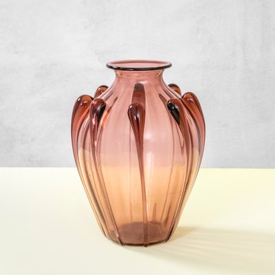 Vittorio Zecchin Pink Glass Bowl for Venini Vittorio Zecchin Pink Glass Bowl for Venini