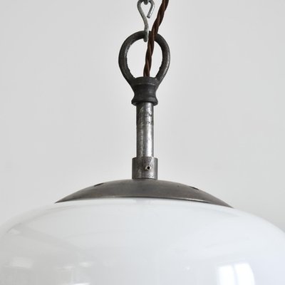 Vintage Opaline Acorn Pendant Light 1950s