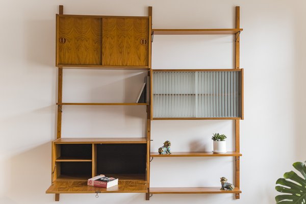 Mid-Century Modern Teak Wall Unit attributed to Kurt Østervig