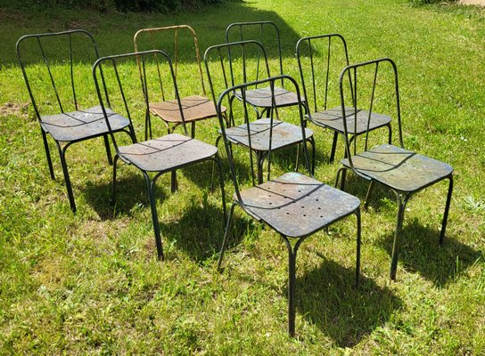 Wrought Iron Chairs Jardin Du Luxembourg 1950s Set of 4 for sale at Pamono