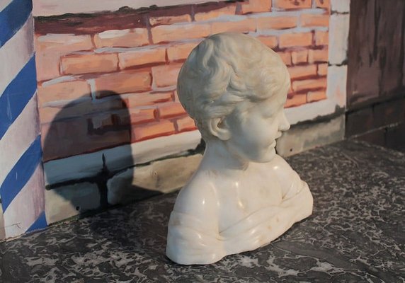 Child's Bust, 20th Century, Marble for sale at Pamono