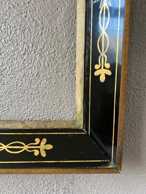 Cornice A Cassetta Sagomata In Legno Ebanizzato E Metallo Argentato - Foto 6