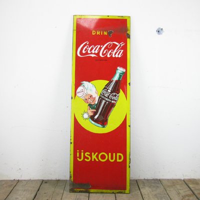 werkplaats methodologie hiërarchie Coca Cola Enamel Sign, 1957 for sale at Pamono